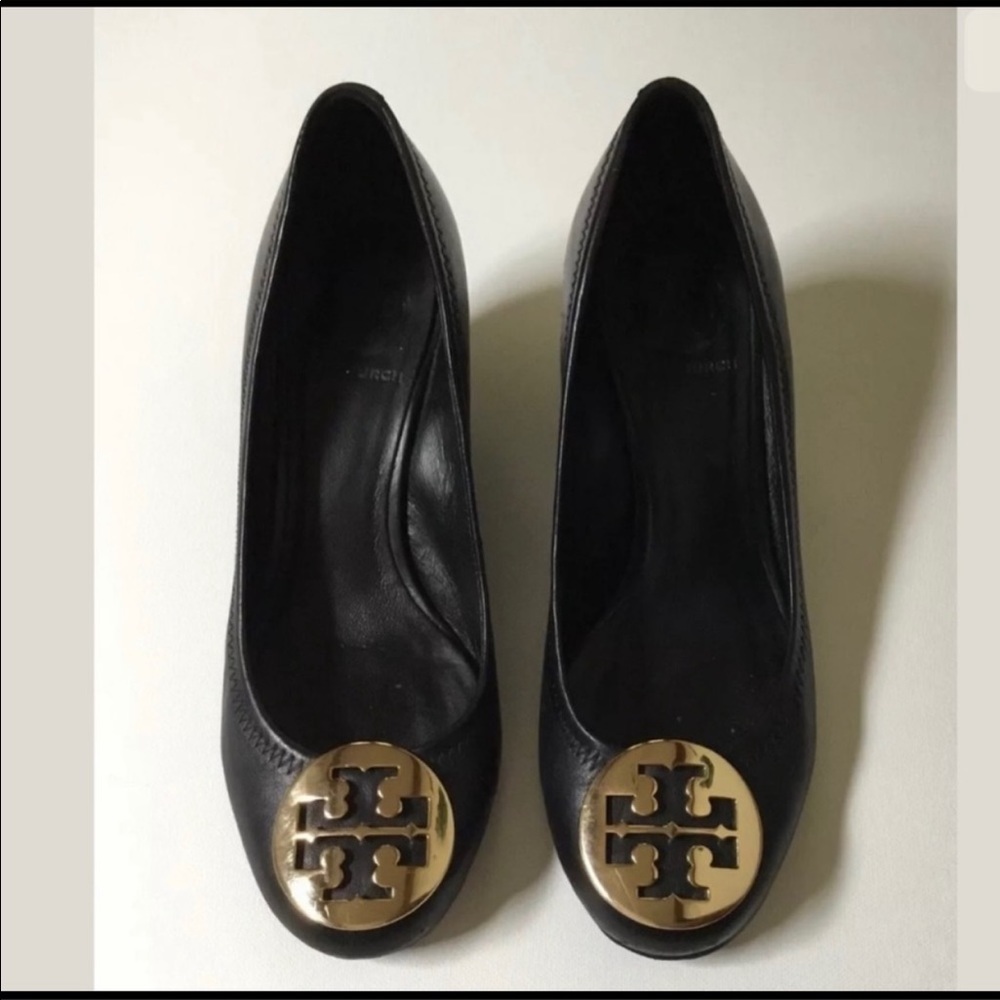 Tory Burch leather wedges